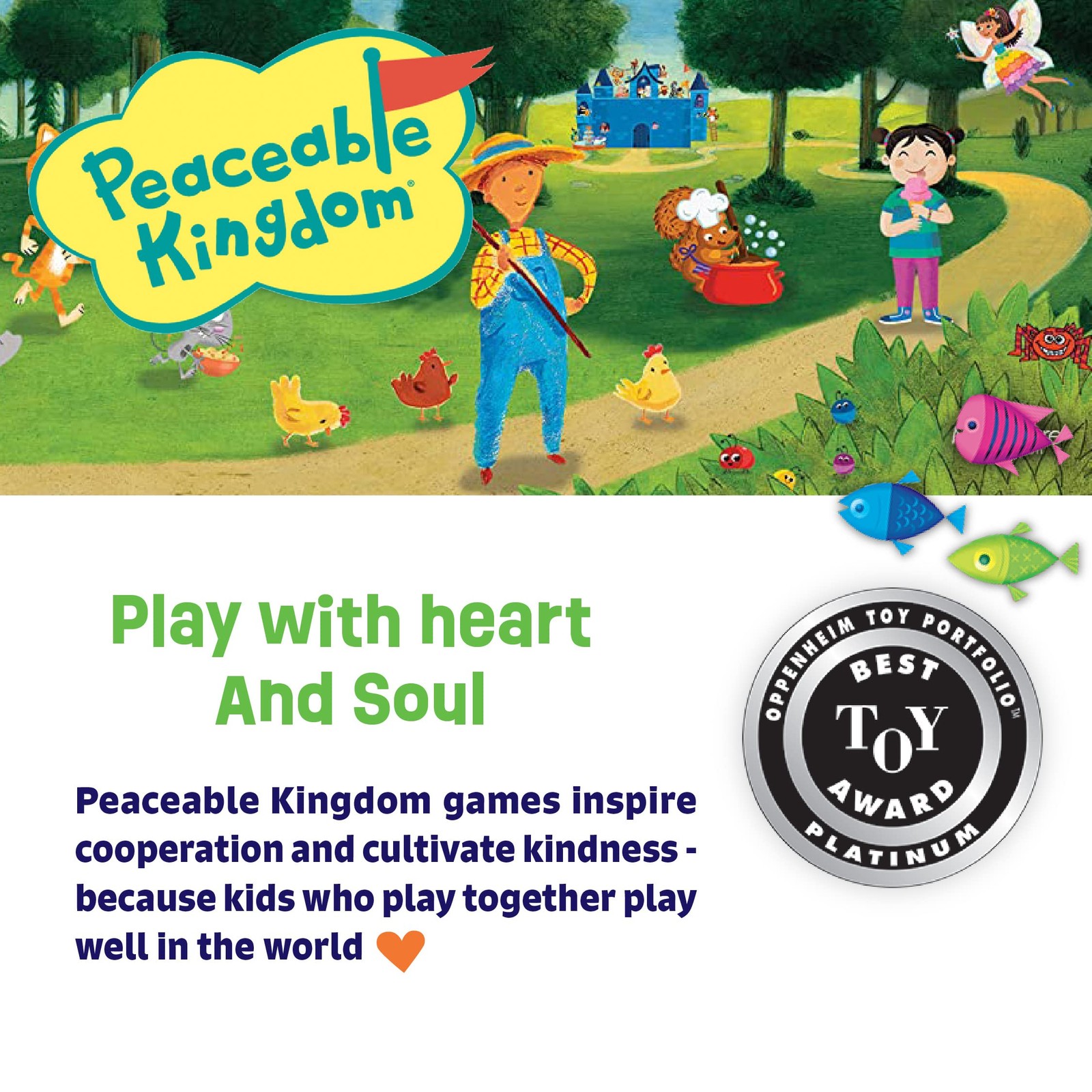 Peaceable Kingdom Award Winning Fish Stix The Kids’ 154 cubic inches, Multi