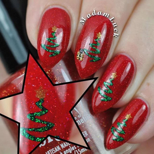 Ribbon Tree Stencils for Nails, Christmas Nail Stickers, Nail Art, Nail Vinyls