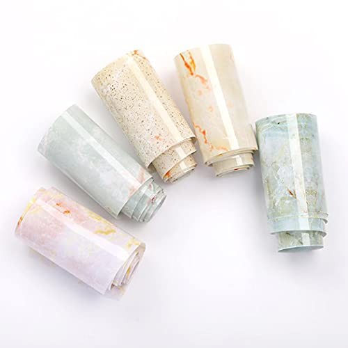 10 Rolls Pink Marbled Nail Transfer Foils Stickers Transfer Tips Manicure KIT1