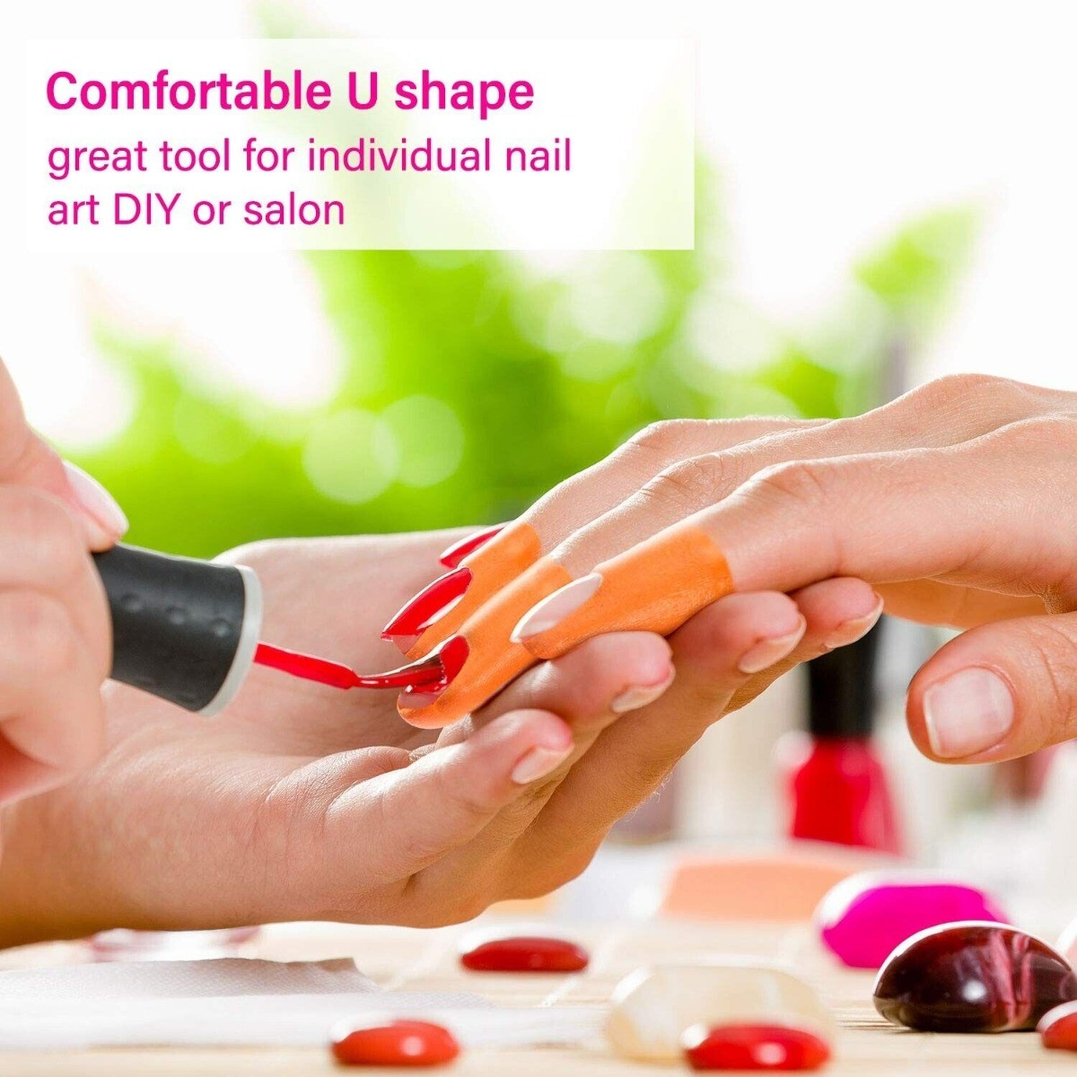 Nail Protector Peel Off Tape Pink, 1sheet Per