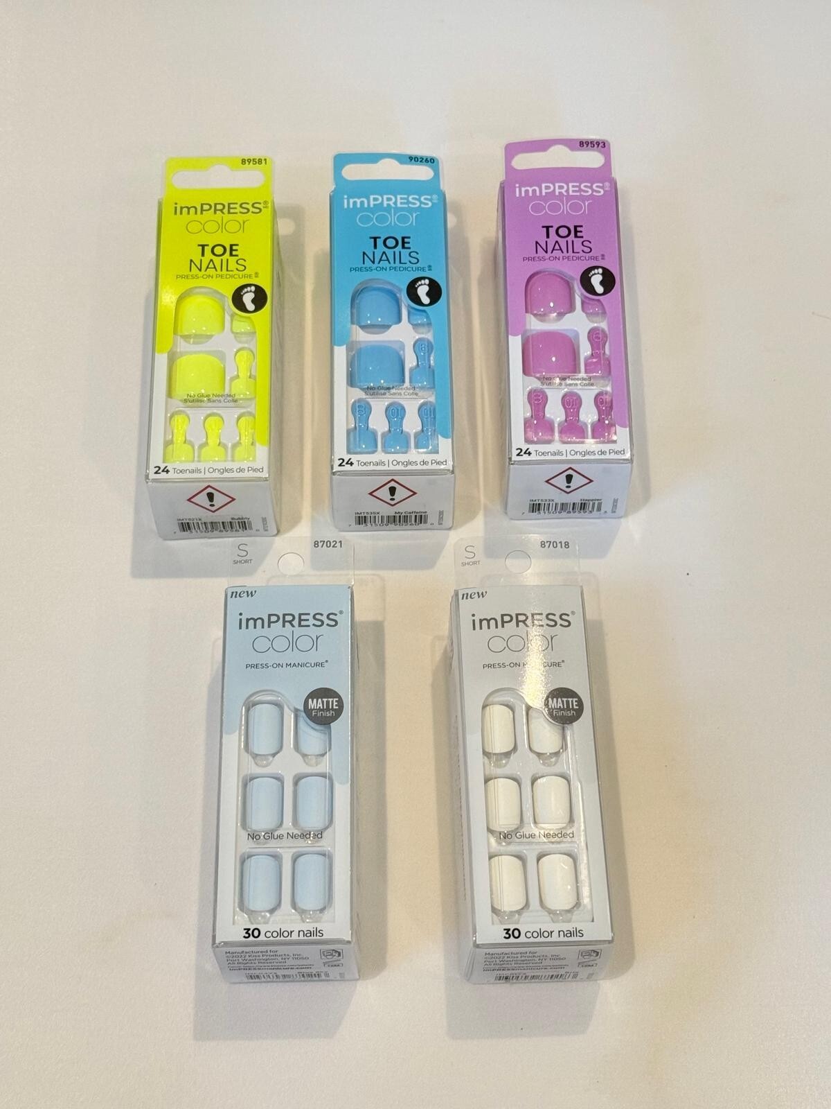 “Set of 100” Kiss imPRESS Nails Mixed LOT**FREE SHIPPING*** CLOSEOUT–Deal# 55***