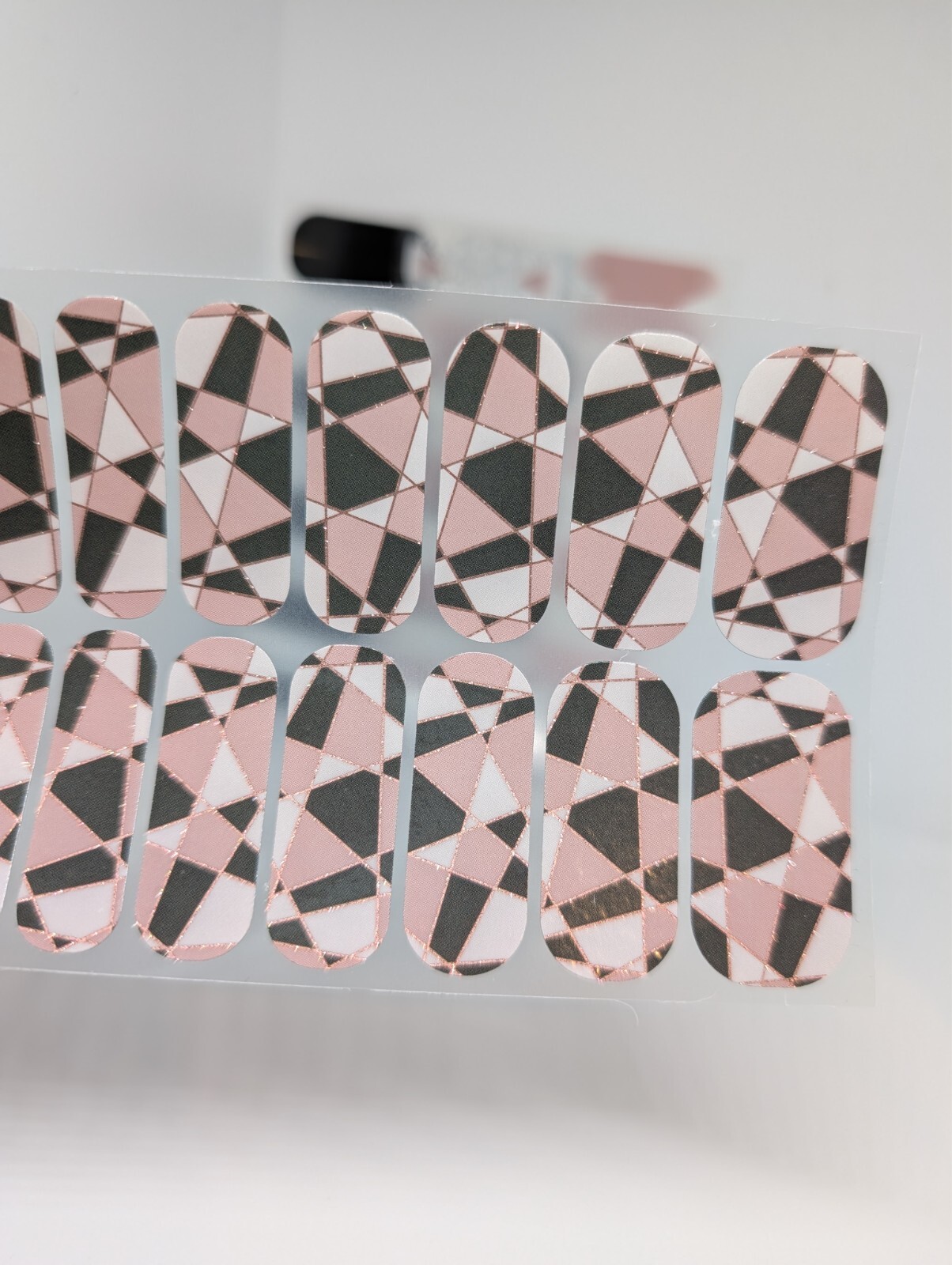 Jamberry Nail Wraps Full Sheets – Metallic Art Deco Design Lot of 5