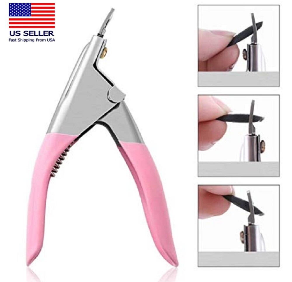 Acrylic Nail Scissors False Nail Clipper U-Edge Manicure Tips Cutter Nail Art