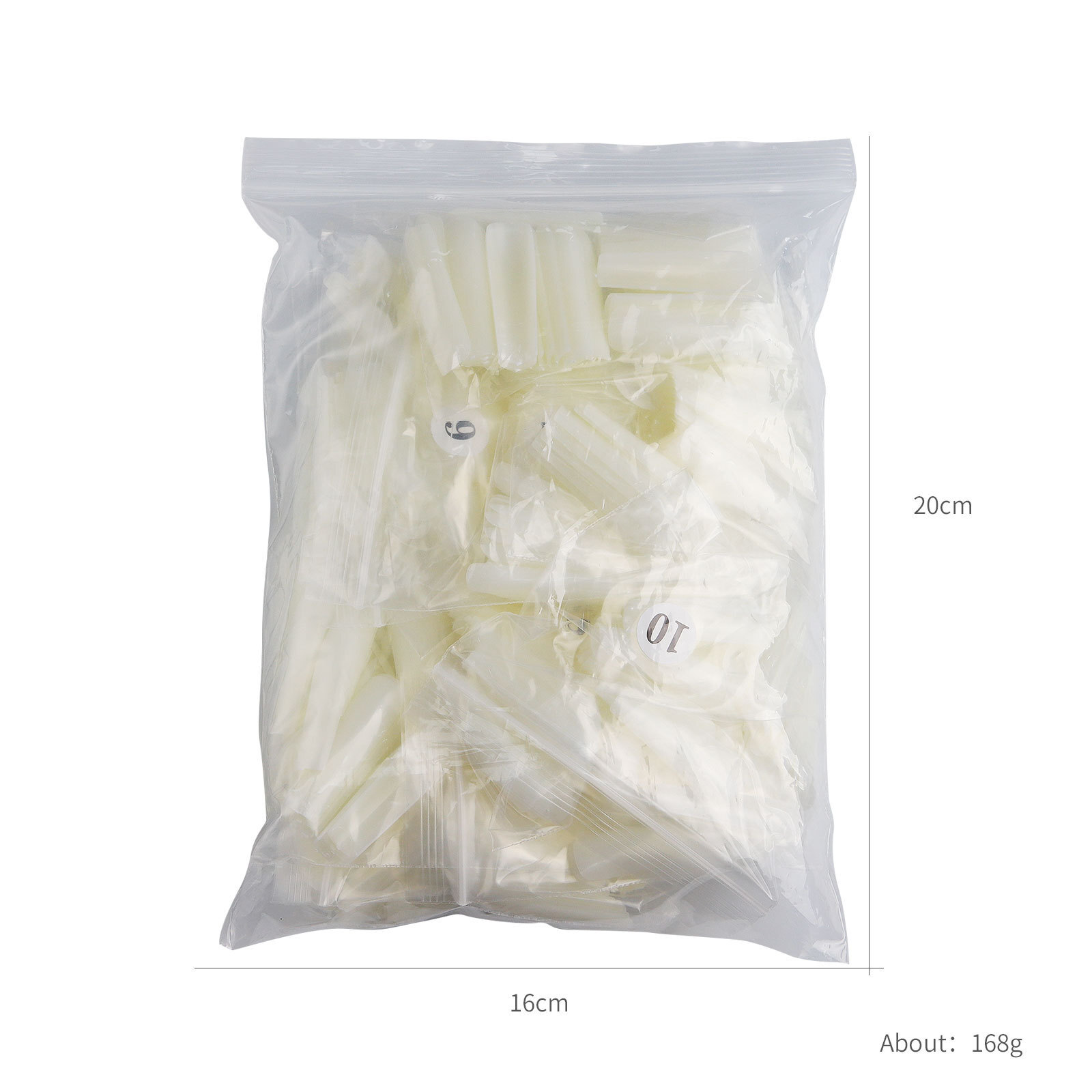 504Pcs 3XL Ballerina False Nail Tips Acrylic Full Cover Fake Nails Clear Natural