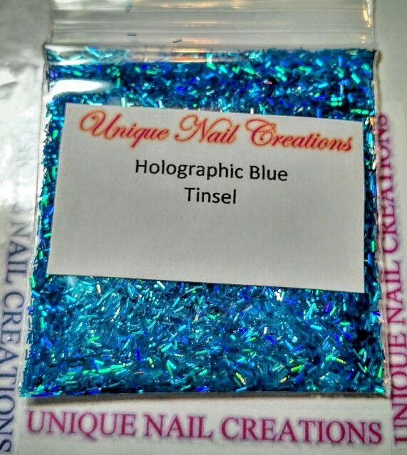 TINSEL~NEW COLORS ADDED~U CHOOSE~Nail•Acrylic•Gel•Body Art•Face•Festival•Crafts