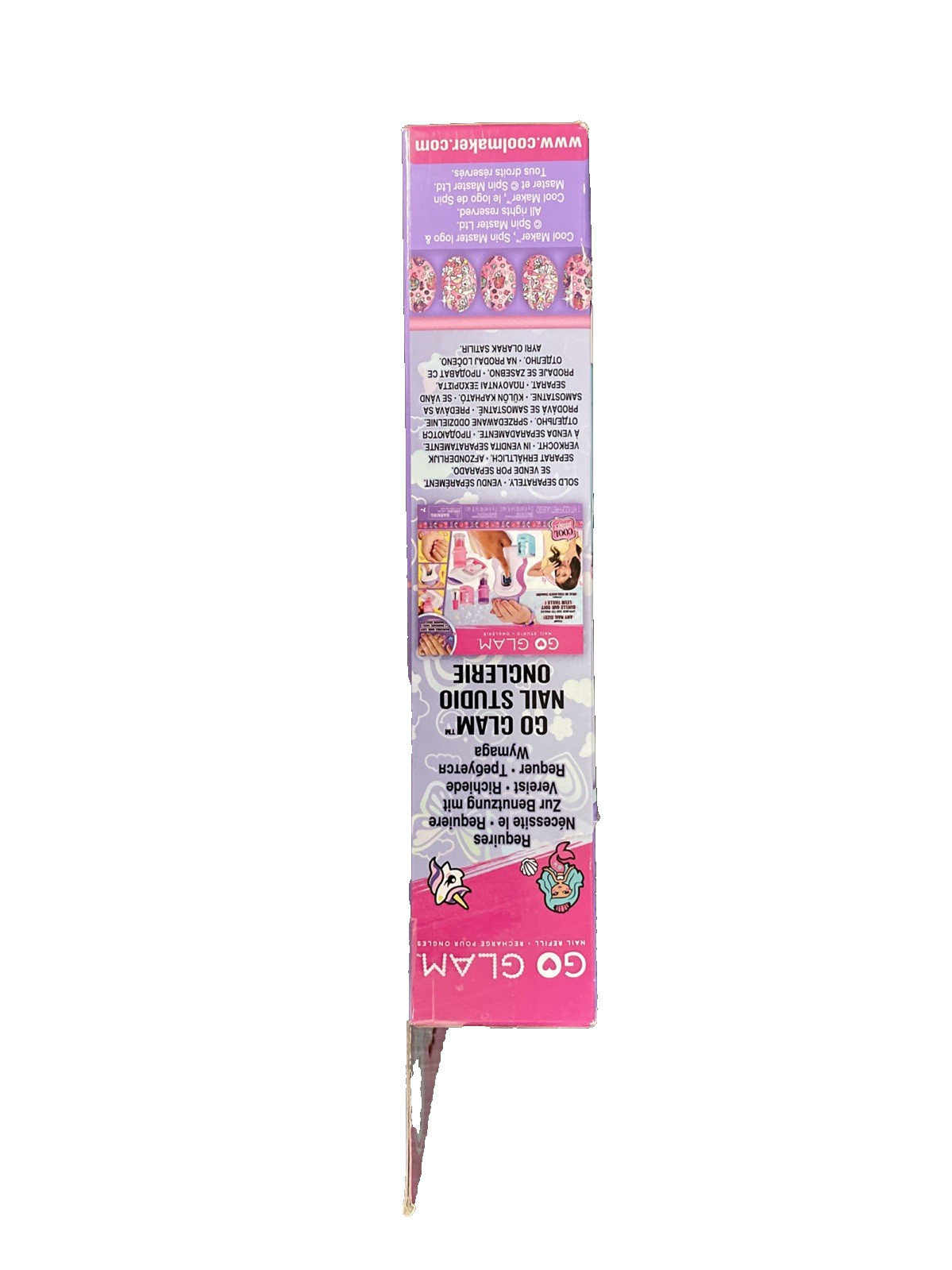 Cool Maker, GO GLAM Nail Kit Refill with Unicorn & Mermaid Designs, Style 80 NEW