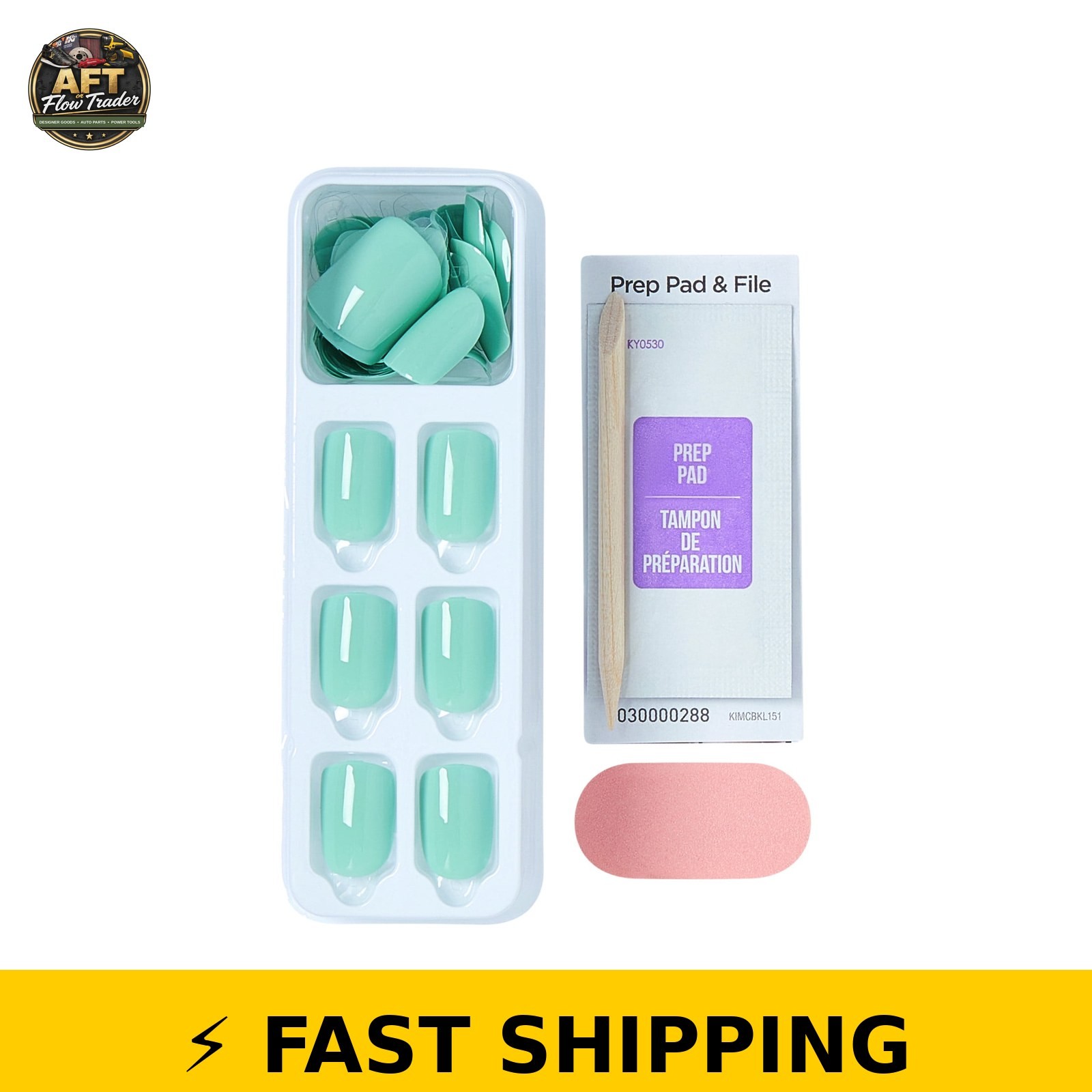 imPRESS Kiss Color Press On Nails, Get Closer, Mint, 30 Count