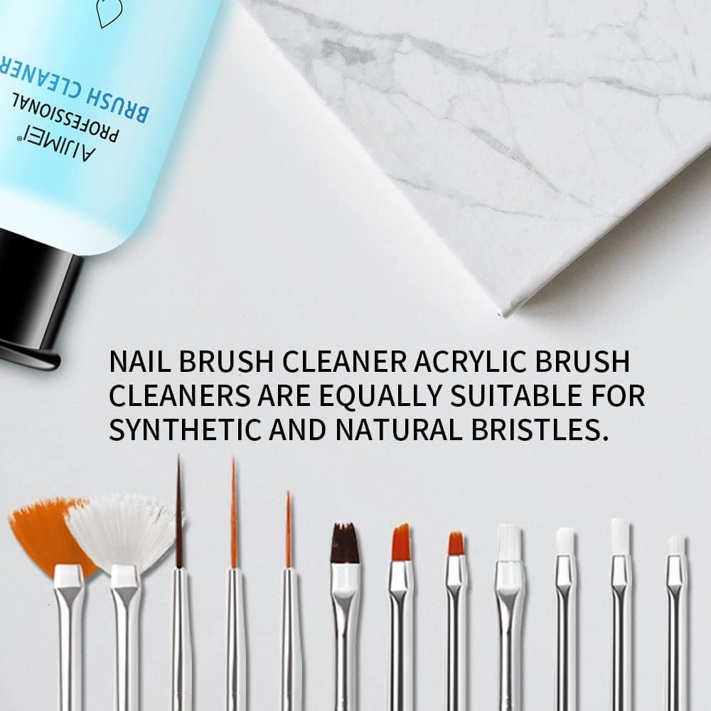 Nail Brush Cleaner Gel Set Fast Cleaning Nail Brush Cleaner Easy To Use For S…