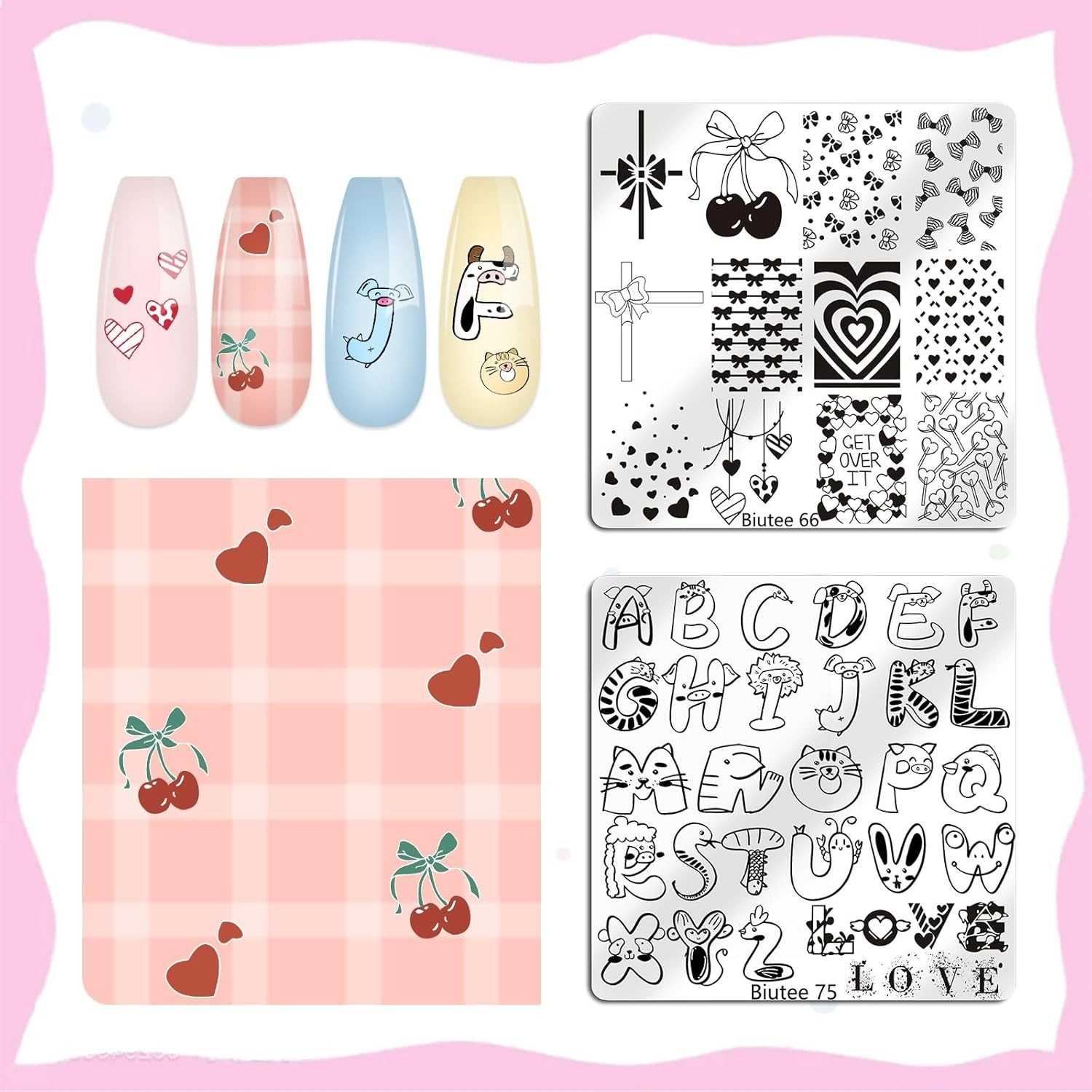 Nail Stamping Plate 15PCS Nail Stamper Kit Nail Art Stamping Plates Set with …