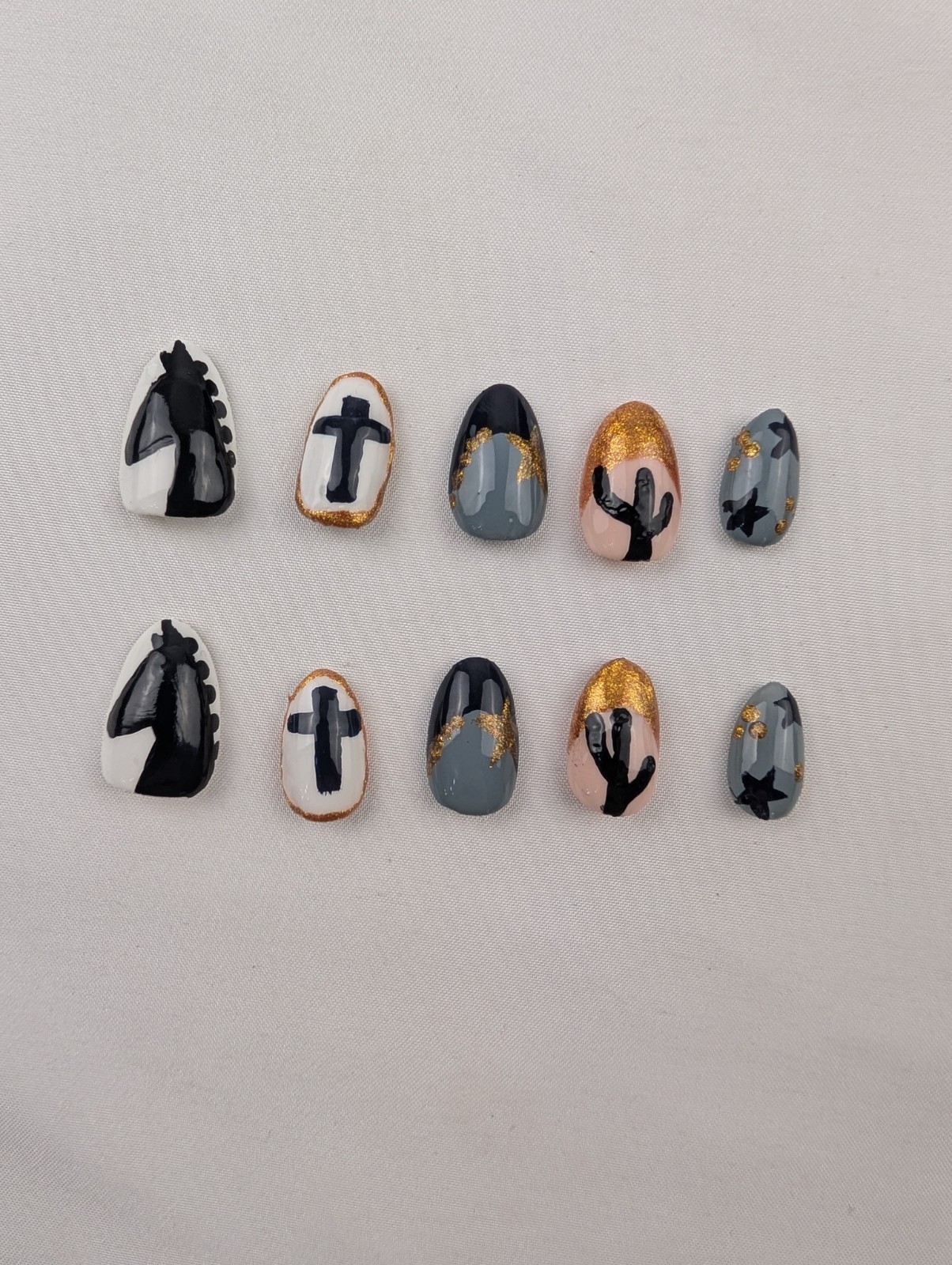 Daughter’s CUSTOM Made To Order – Hard Gel Press On False Nails 10p Set