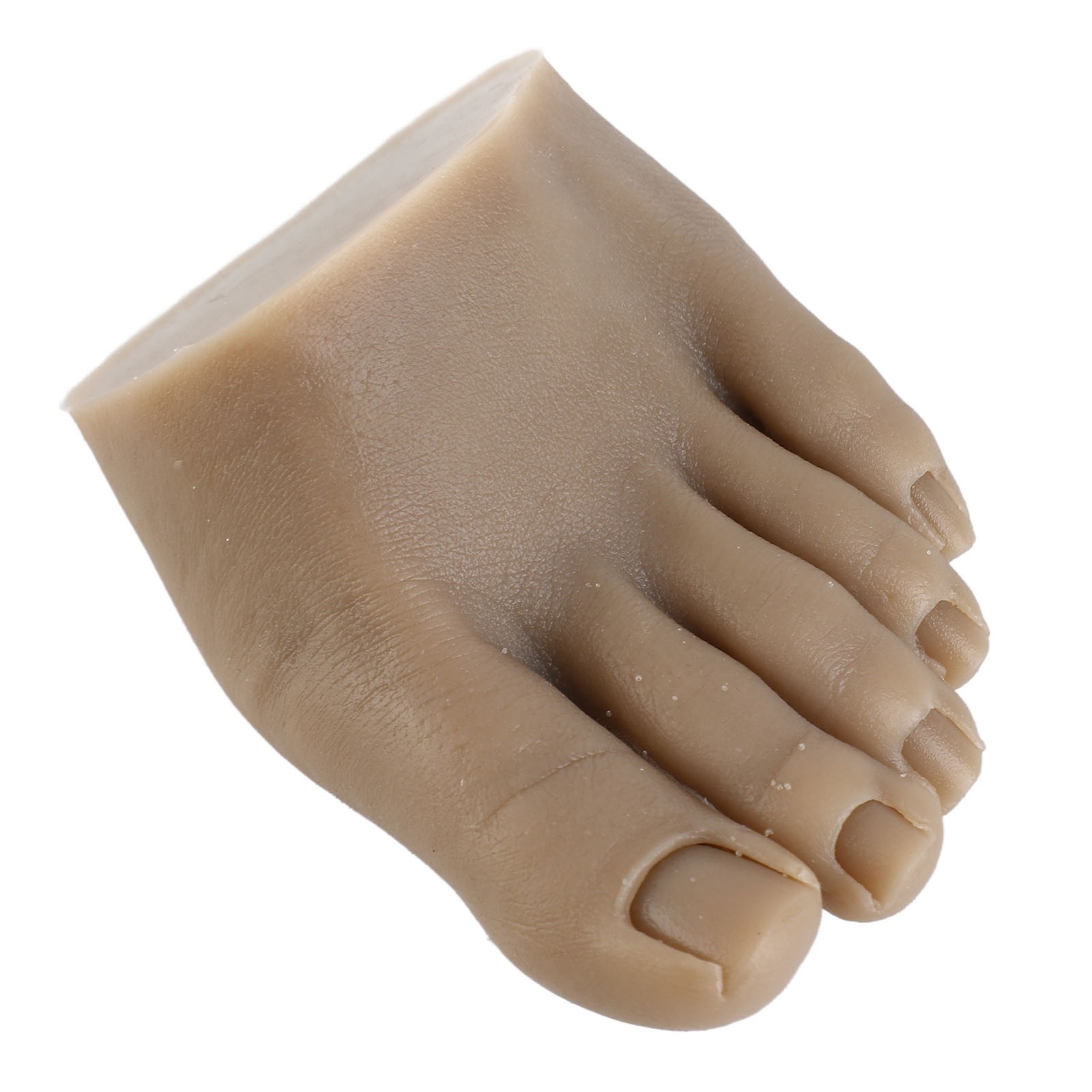 Nail Art Training Fake Half Foot Model Dark Skin Color Reusable Tattoo Pract CHU