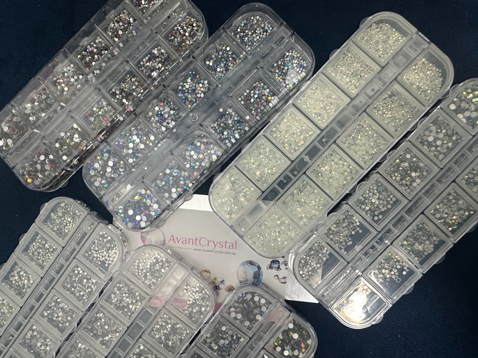 2000pcs RHINESTONES GEMS CRYSTALS NAIL ART DECOR 💖 CRAFT