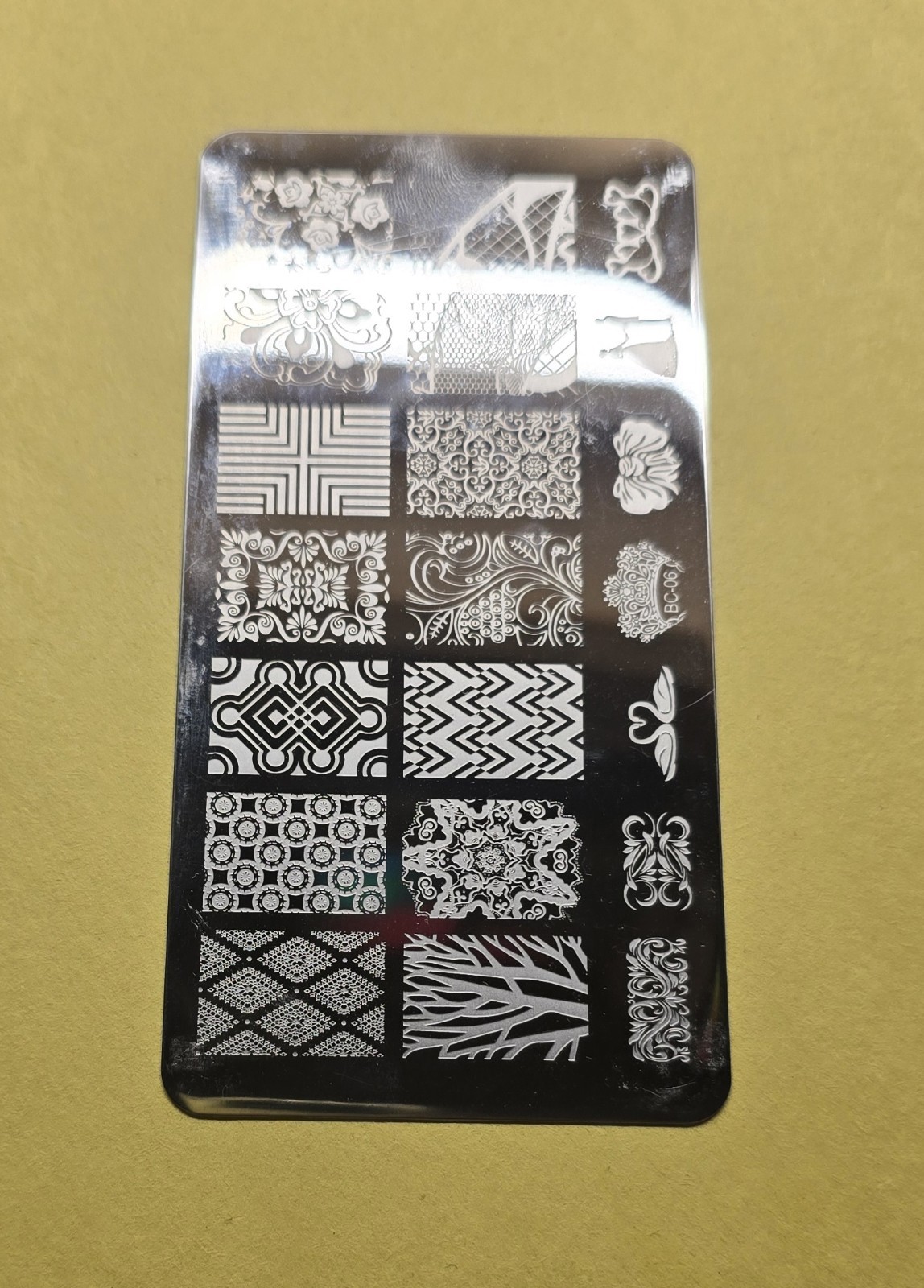 Mixed Lot of STEEL NAIL ART STAMPING PLATES WEDDING LOVE LACE BC-04 BC-06