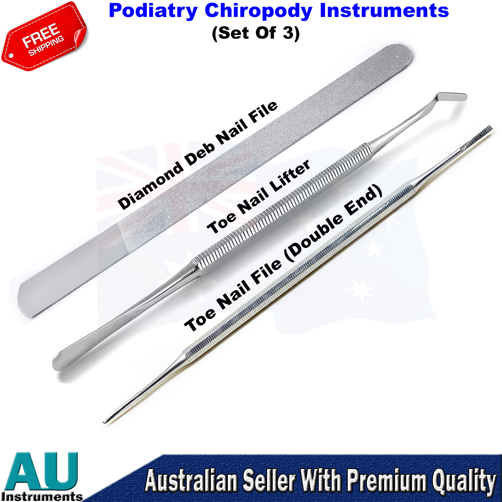 Chiropody Ingrown Diamond Deb File Toe Nail Lifter Blacks File Podiatry Nails