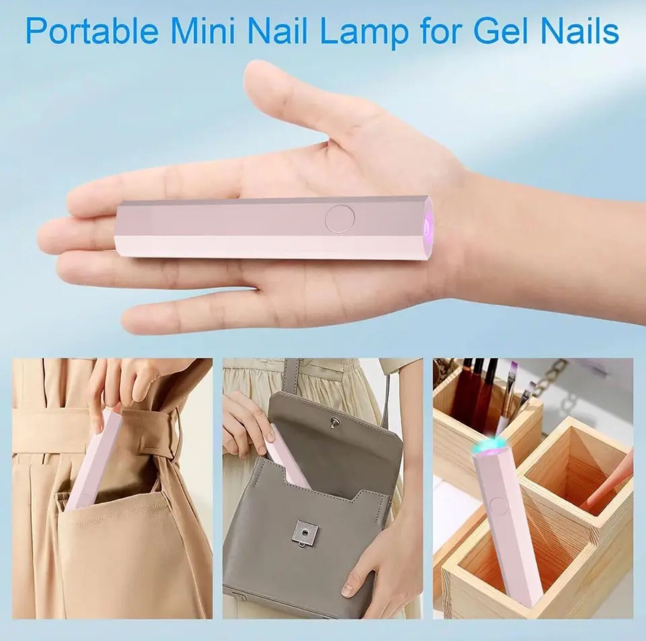 3W Nail UV Light Mini 💅🏼Nail Curing Lamp Small LED Nail Dryer Tools Portable .