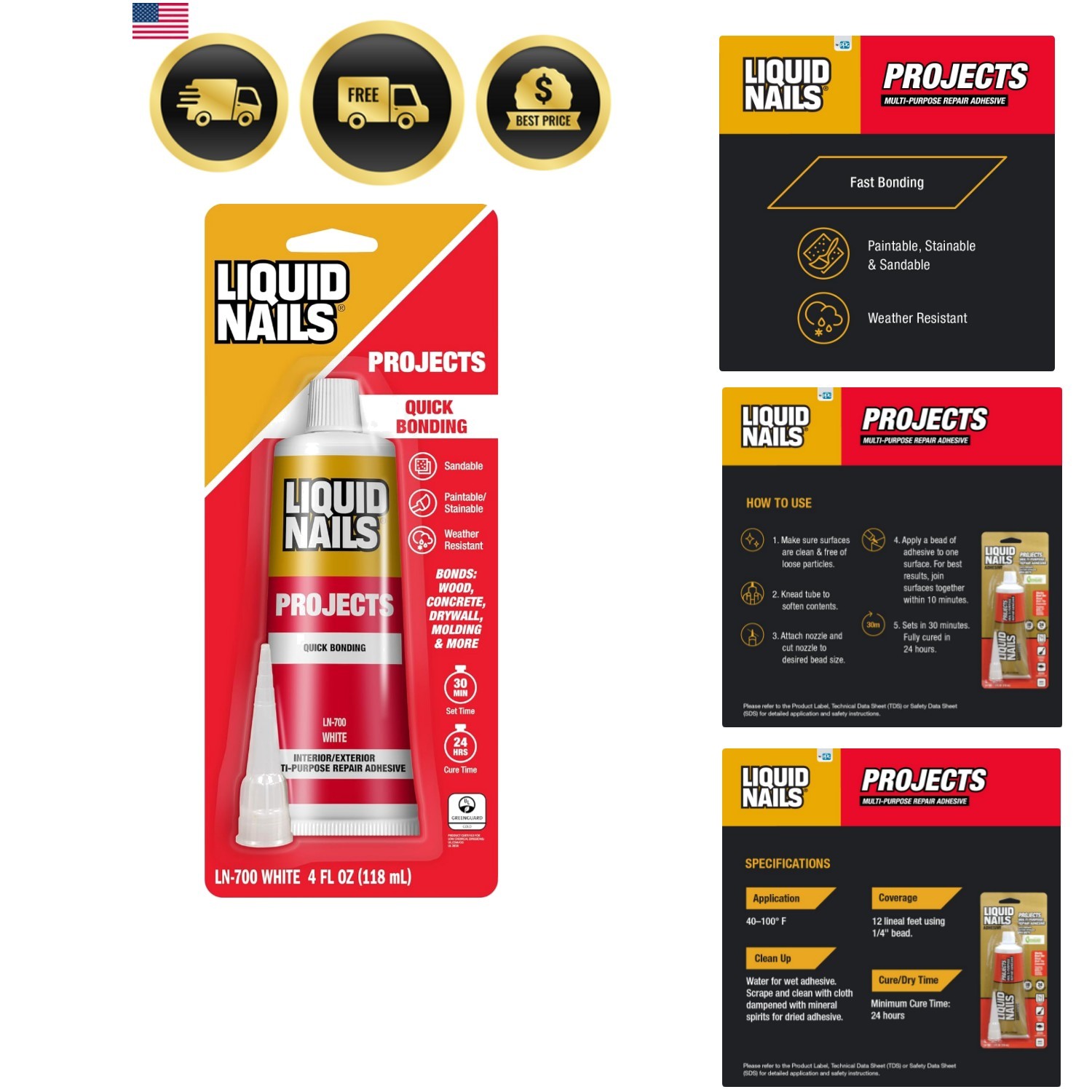 4-Ounce Small Projects and Repairs Adhesive