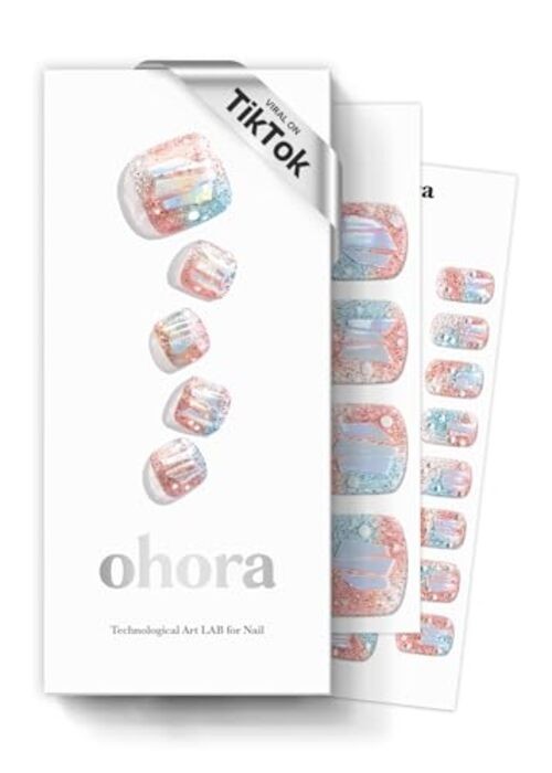 Semi Cured Gel Nail Strips (P Newtro No.1) – Works with P Newtro No.1 Pedicure