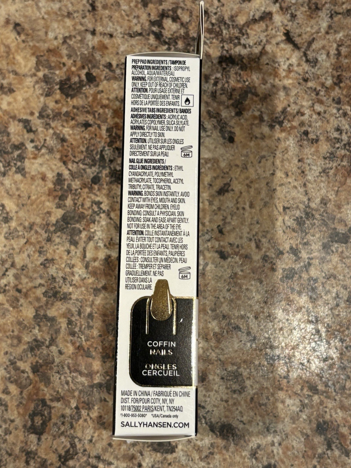 NEW Sally Hansen Perfect Manicure Salon Effect Meet Me in the Metal Coffin Nails