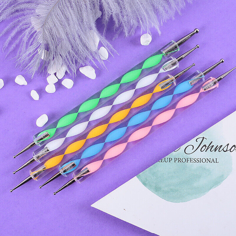 Brush Gel Nail Polish Art Set Dotting Painting Drawing Brushes Pen Tools 20pcs.