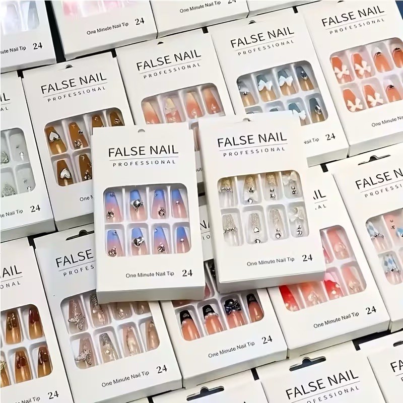Mystery Press On Nails Box/ Bag 6 Random Nail Sets | Cute Mixed Styles