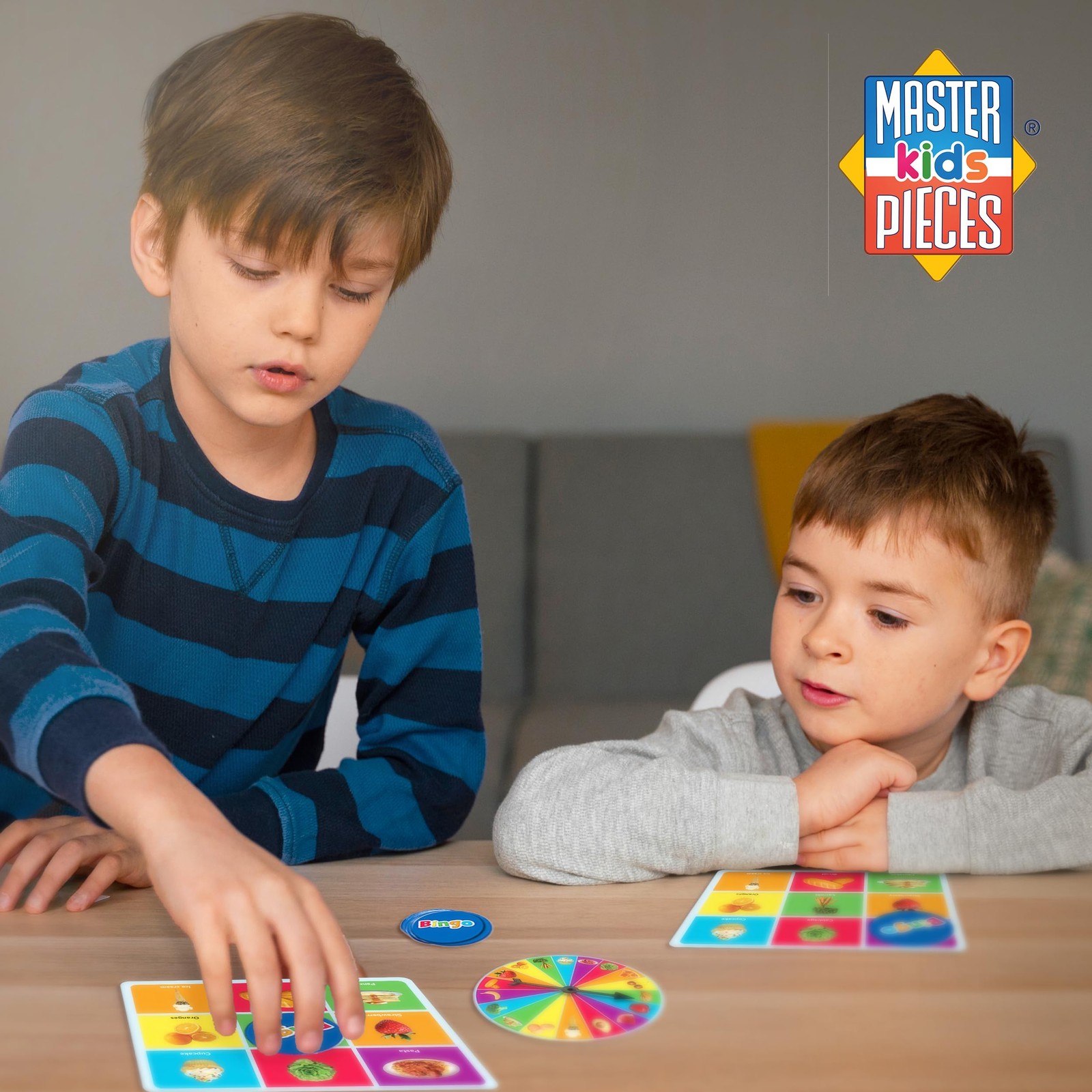 MasterPieces Kids Games – Food Bingo Game – Fun Family Medium, Multicolor