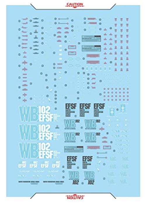 ANSAI Decals Water Sticker Fits MG 1/100 RX 78 2.0 VER 3.0 DIY Modeling Decals