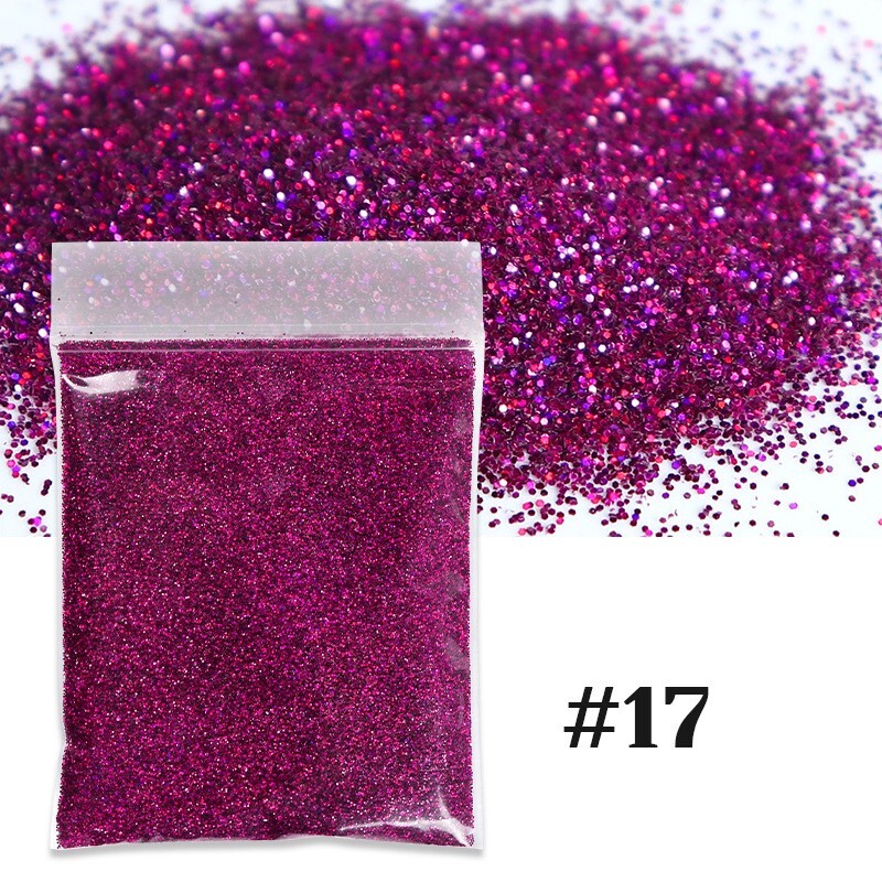 10G Nail Glitter Sequins Powder Laser Dust Powder 3D Nail Art Decor 0.2mm