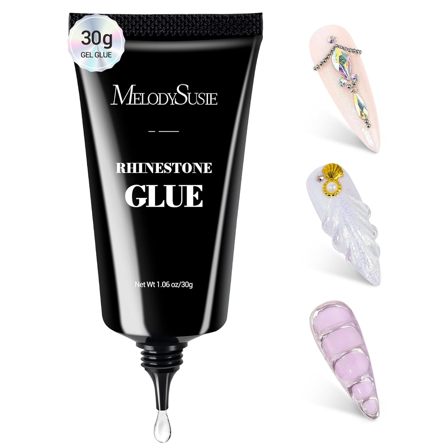 Rhinestone Glue Super Strong Gel Nail Glue for 3D Sculpting Nail Art Design Chro