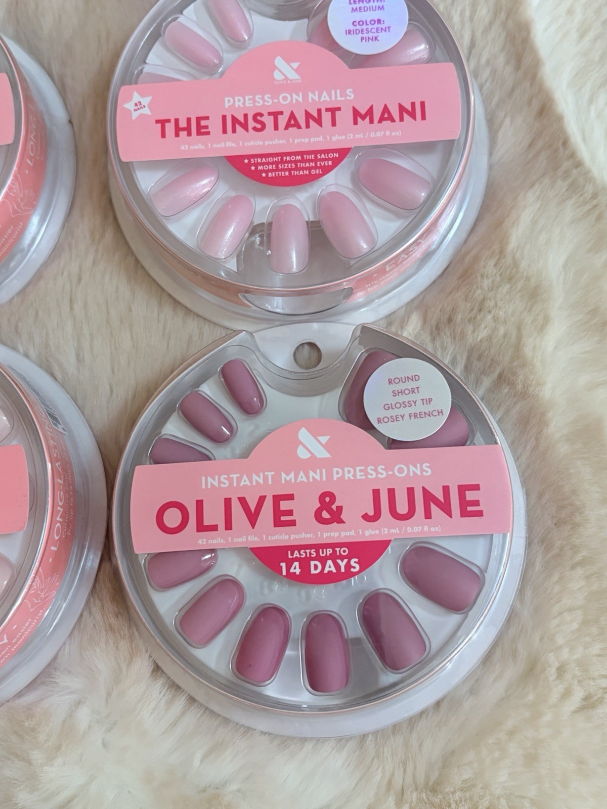 Lot Of 7 Olive And June Press On Nails – Brand New