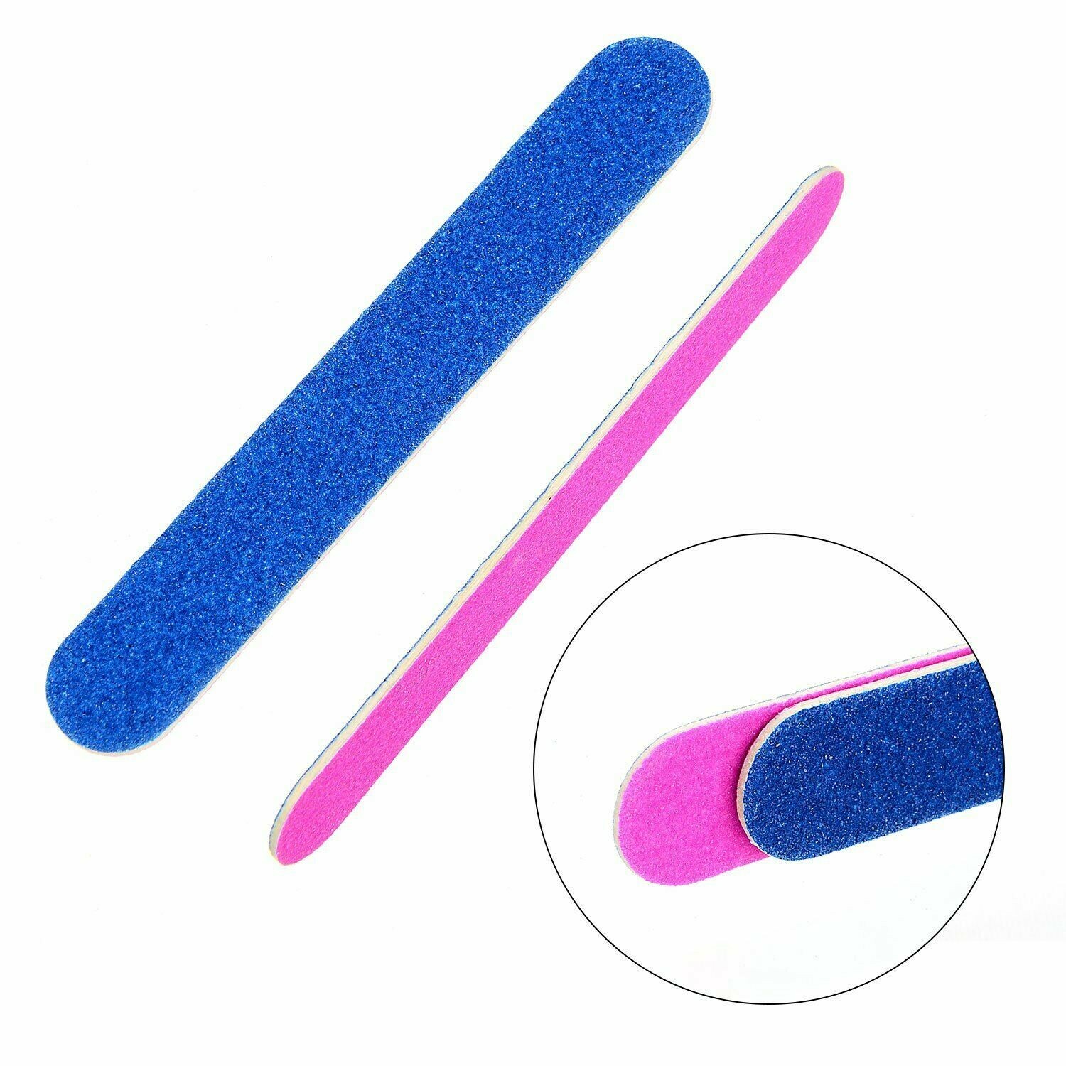 10PC Mini Nail Files Disposable Double Sided Manicure Tools Grit 2inch 100/240