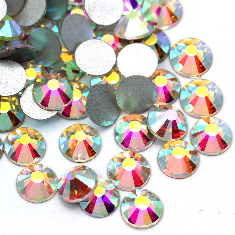 Top quality 1440pcs Crystal AB Rhinestones Flat Back Gems 3D Nail Art Decoration