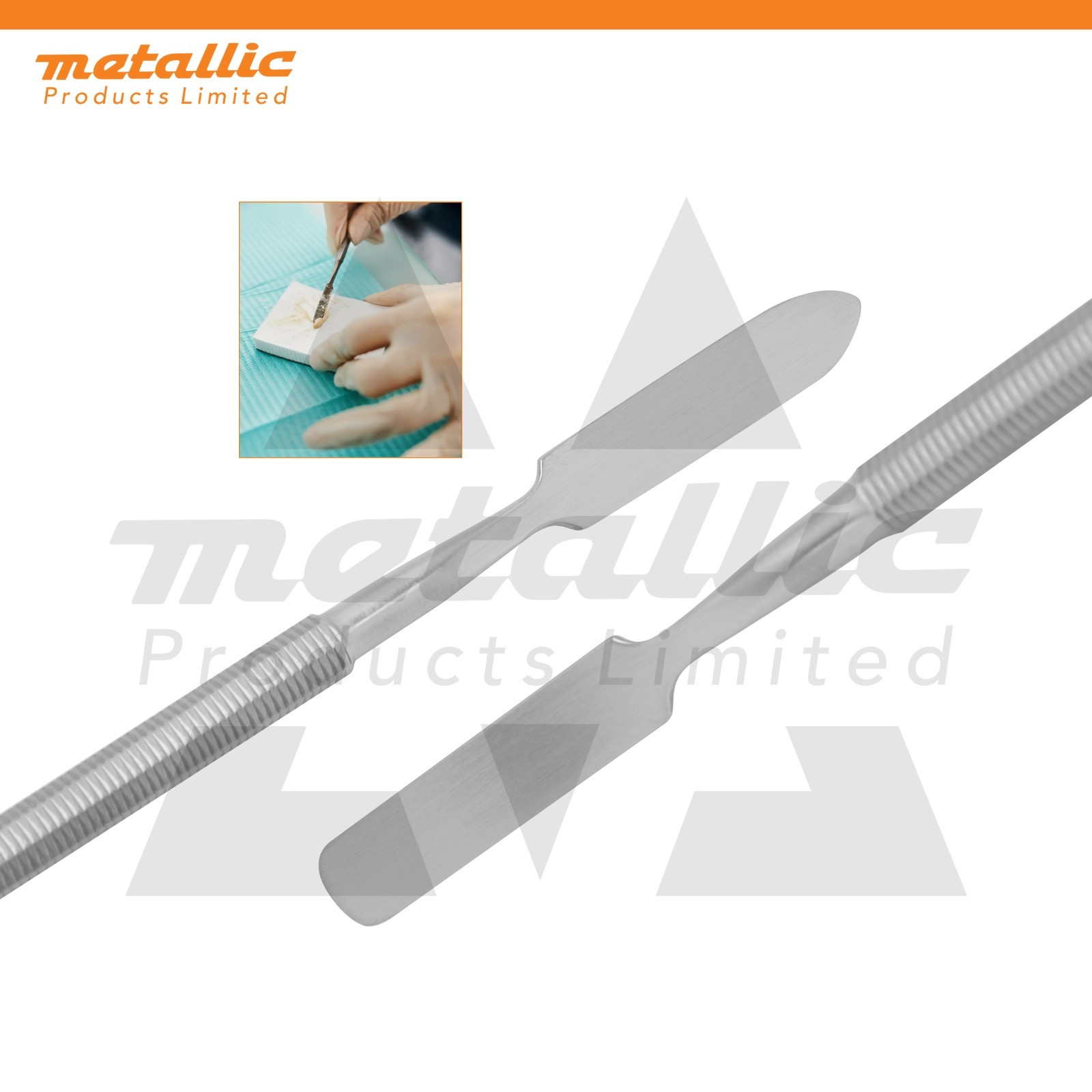 Double Ended Nail Spatula Stainless Steel Acrylic Gel UV Nail Art Tool UK