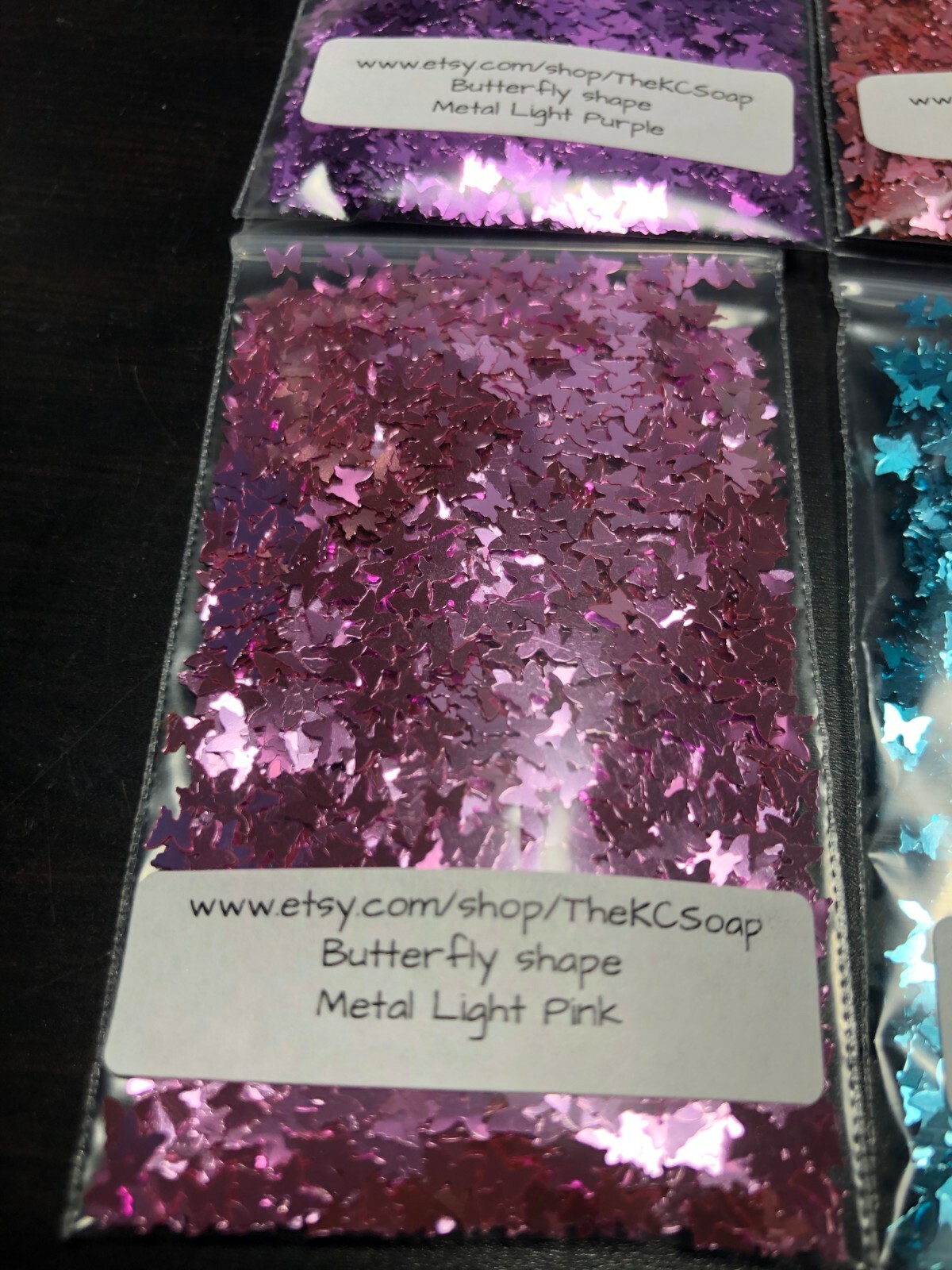 Solvent Resistant Metal BUTTERFLY Glitter Nail Art Face Crafts Epoxy US Seller