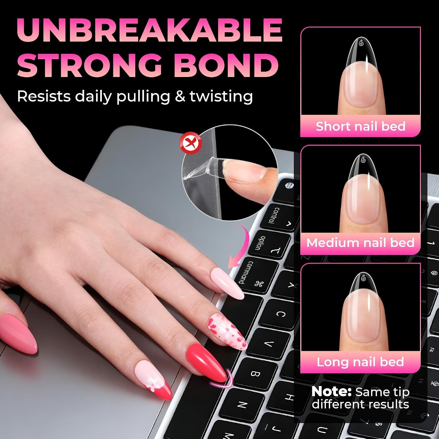 UNA GELLA Almond Nail Tips