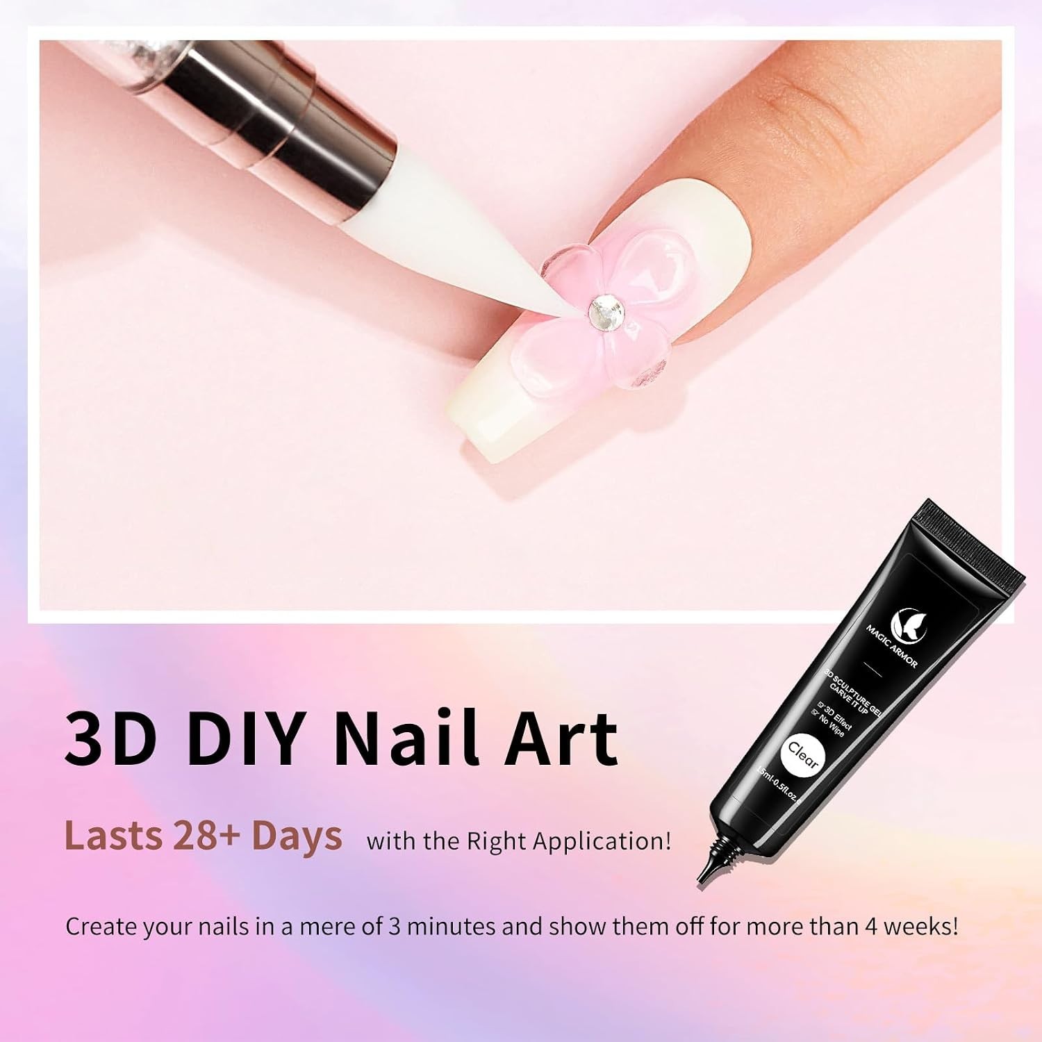 15g 3D Nail Gel & Chrome Powder Kit – Effortless Artistry for Nail Enthusiasts