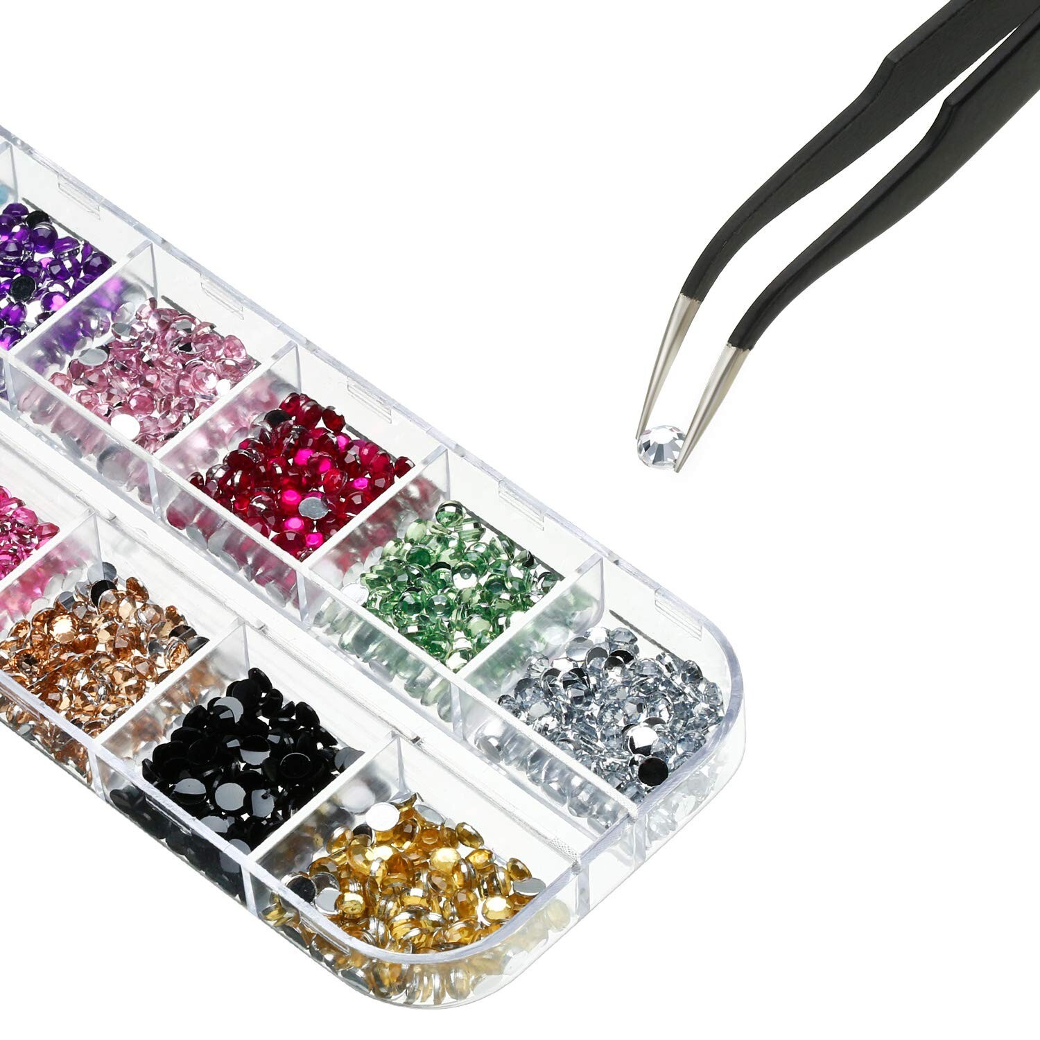 Kit Acrilicas Piedras Para Uñas Decoraciones Disenos Decoracion Unas 4488 PCS