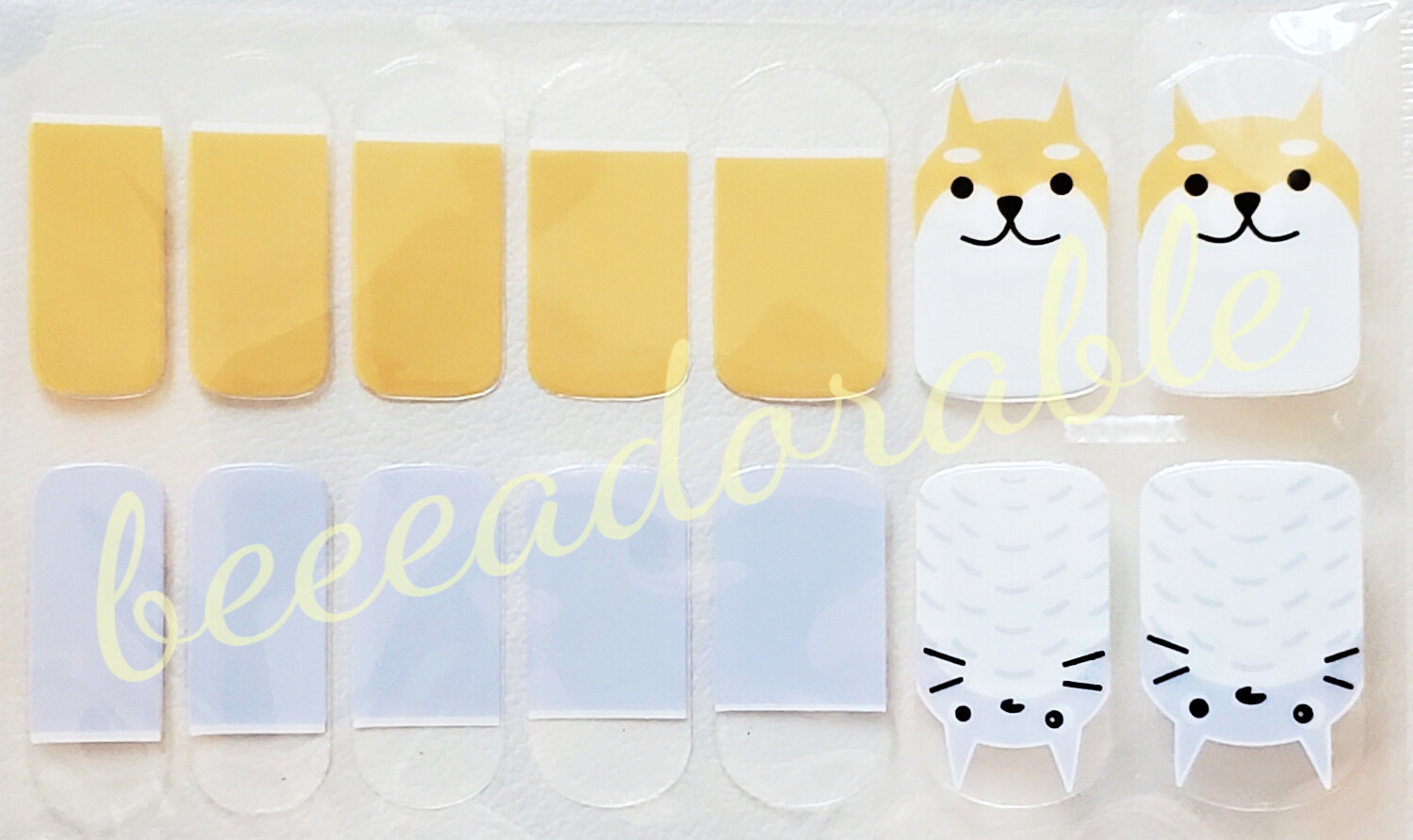 CUTE CARTOONS POLISH WRAP STRIP STICKER 🇺🇸 Ships from US