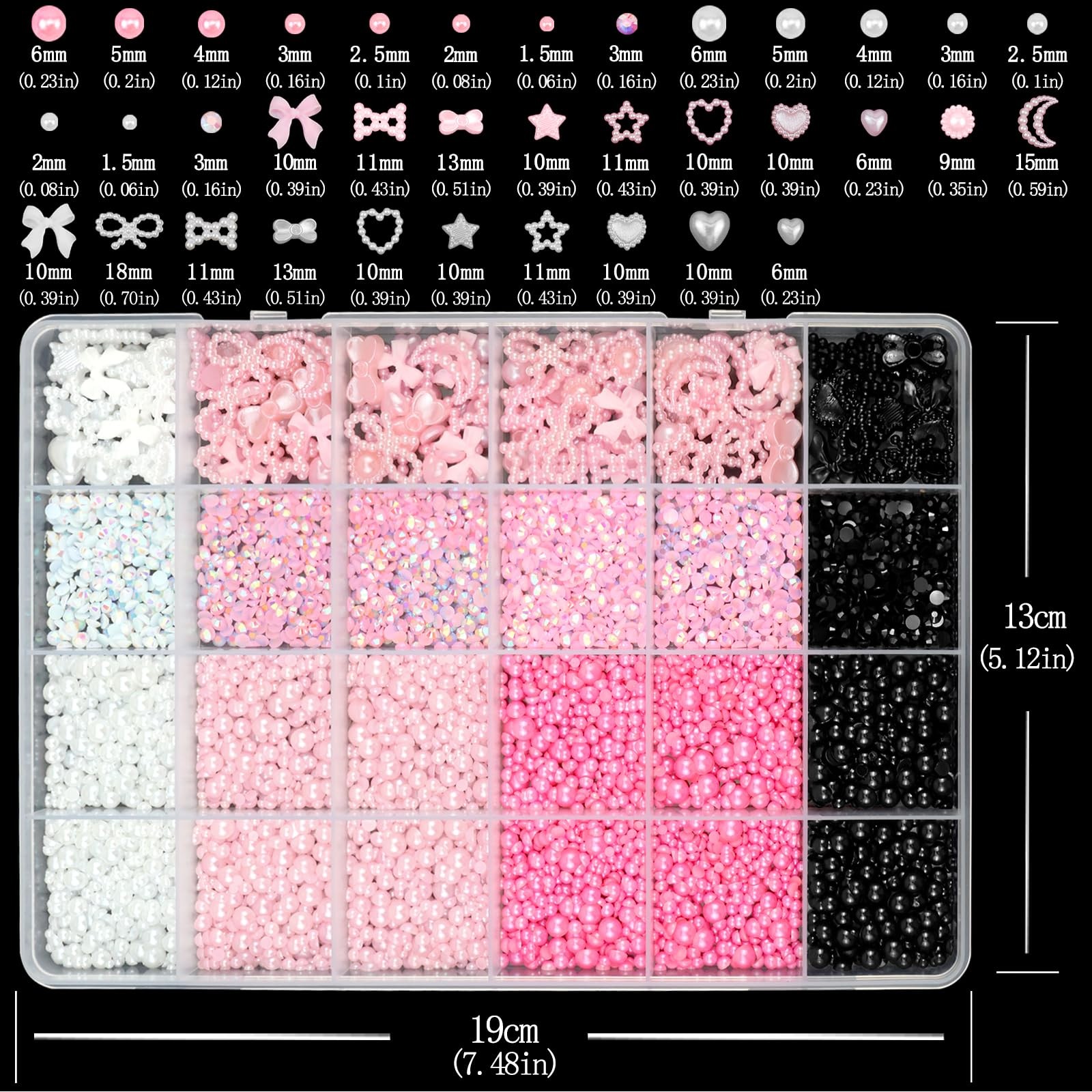 SEMATA Pink Rhinestone Kit 22-Colorful