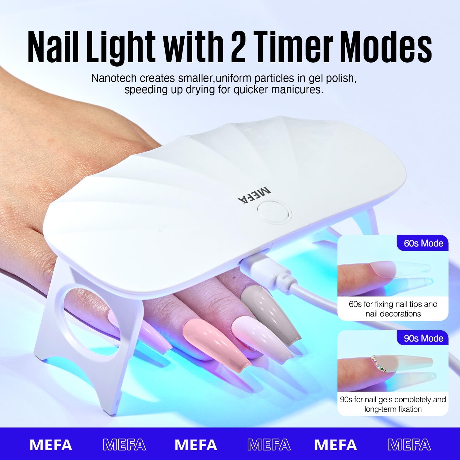 19 Pcs Gel Nail Polish Kit with U V Light, 12 Colors All Seasons Nude Milky W…
