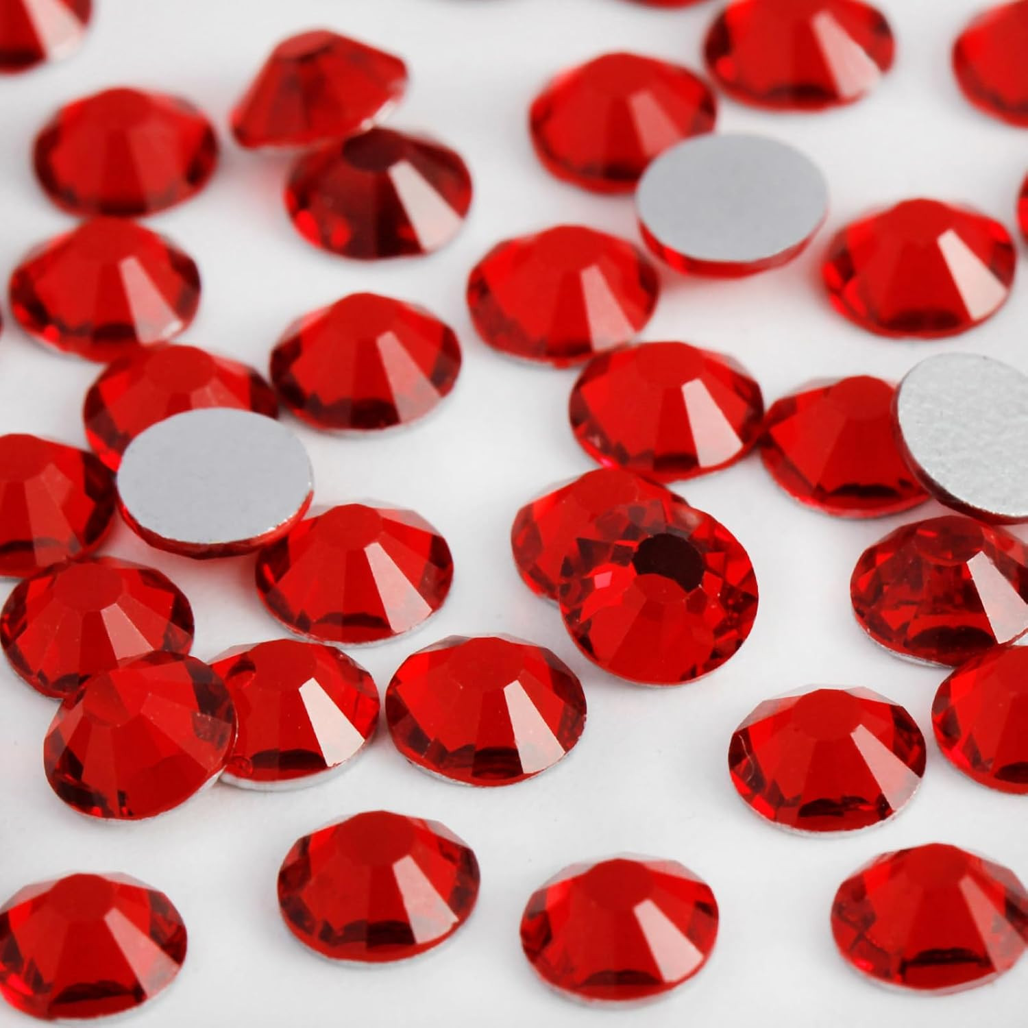 2000PCS SS20 Flatback Rhinestones | 12-Facet Diamond-Cut Glass Gems for Nail Art
