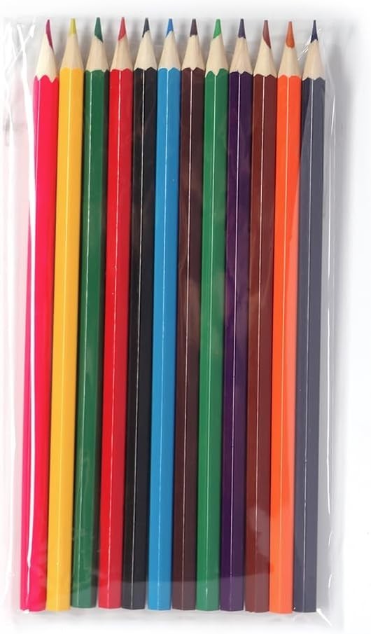 Deluxe Nail Art Pencil Set, 12 Smooth Colorful Pencils for Nail Design Crafts