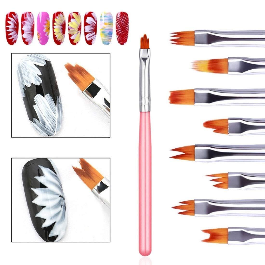 Set Pinceles Para Acrilico Pinceles Brochas para decorar Uñas Pinceles Nail artY