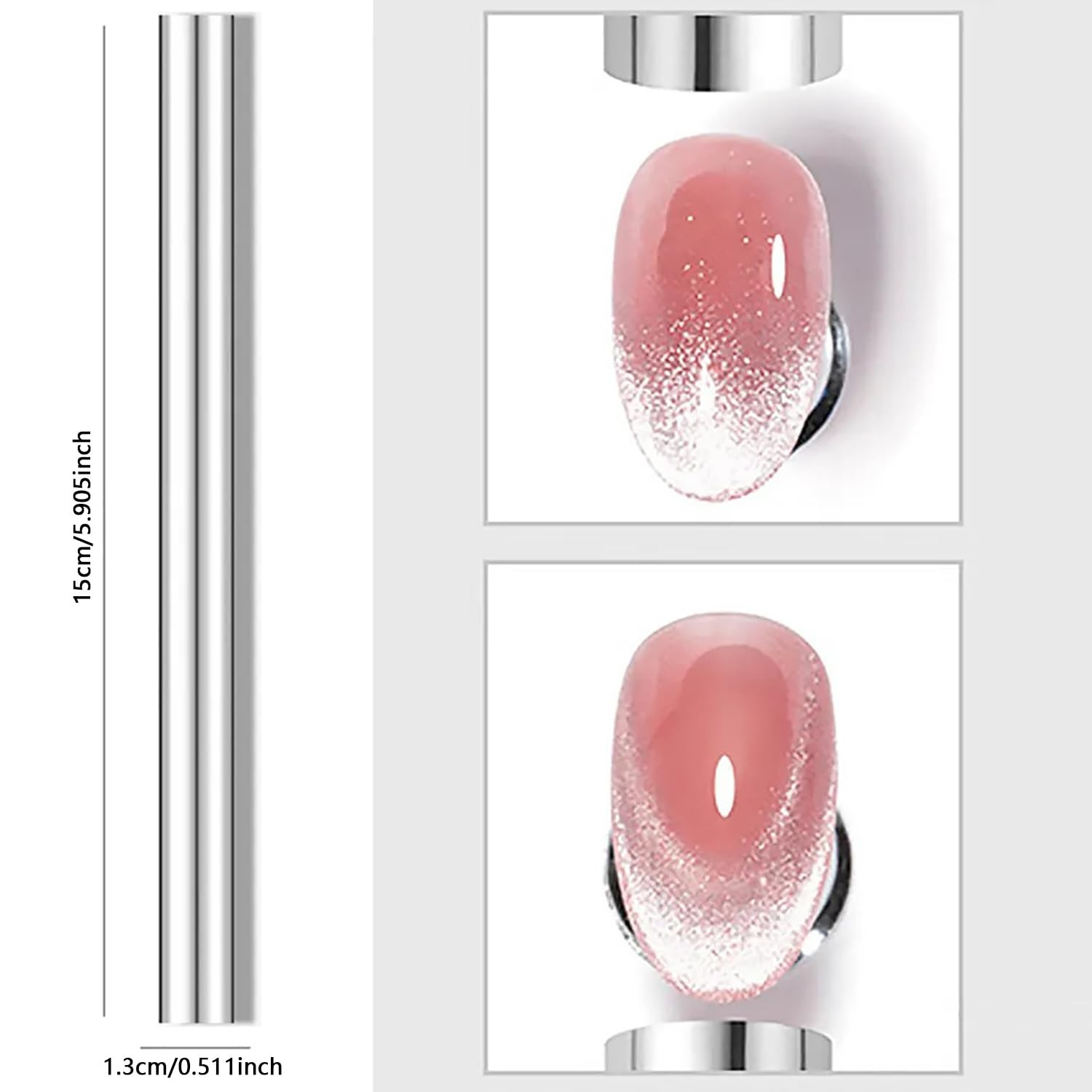 3Pcs Cat Eye Magnet for Nails Gel Nail Polish Magnet Wand Nail Art Magnetic Nail