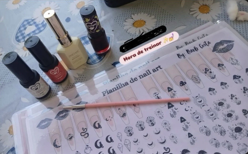 Maniology Monster Kawaii Emoji Nail Practice Hand Paint Art Sheet Gel Nail Art