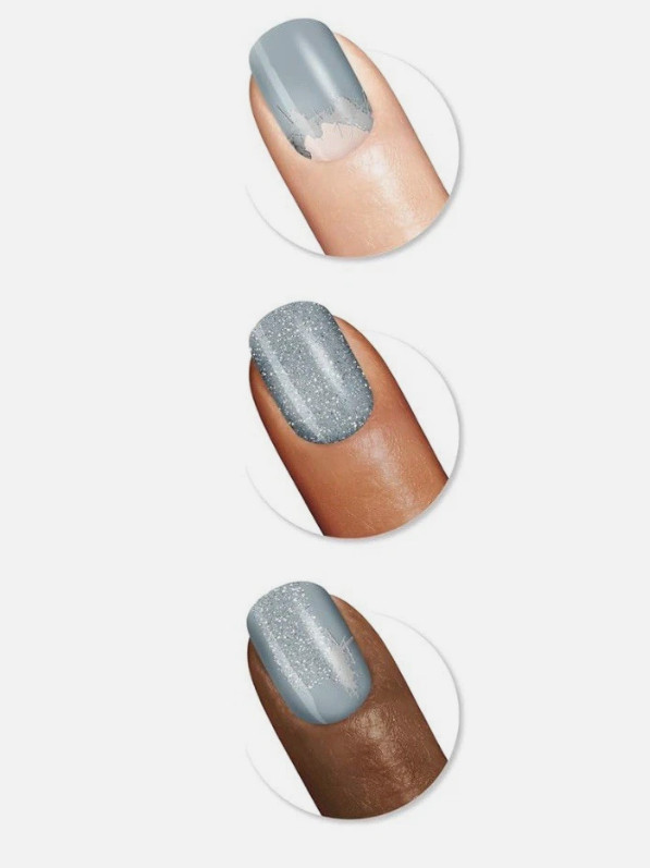 2 Packs Sally Hansen Salon Effects Nail Strips 2010 Frozen Oasis No UV Needed