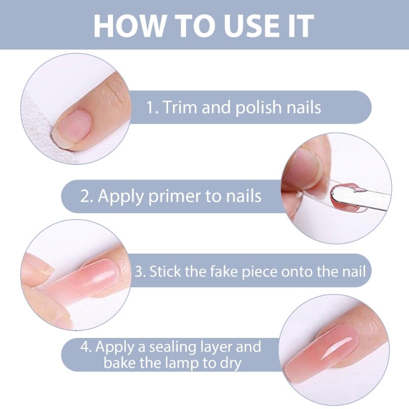 360Pcs Almond/Stilettos Fake Nails Tips Full Cover Falses Press on