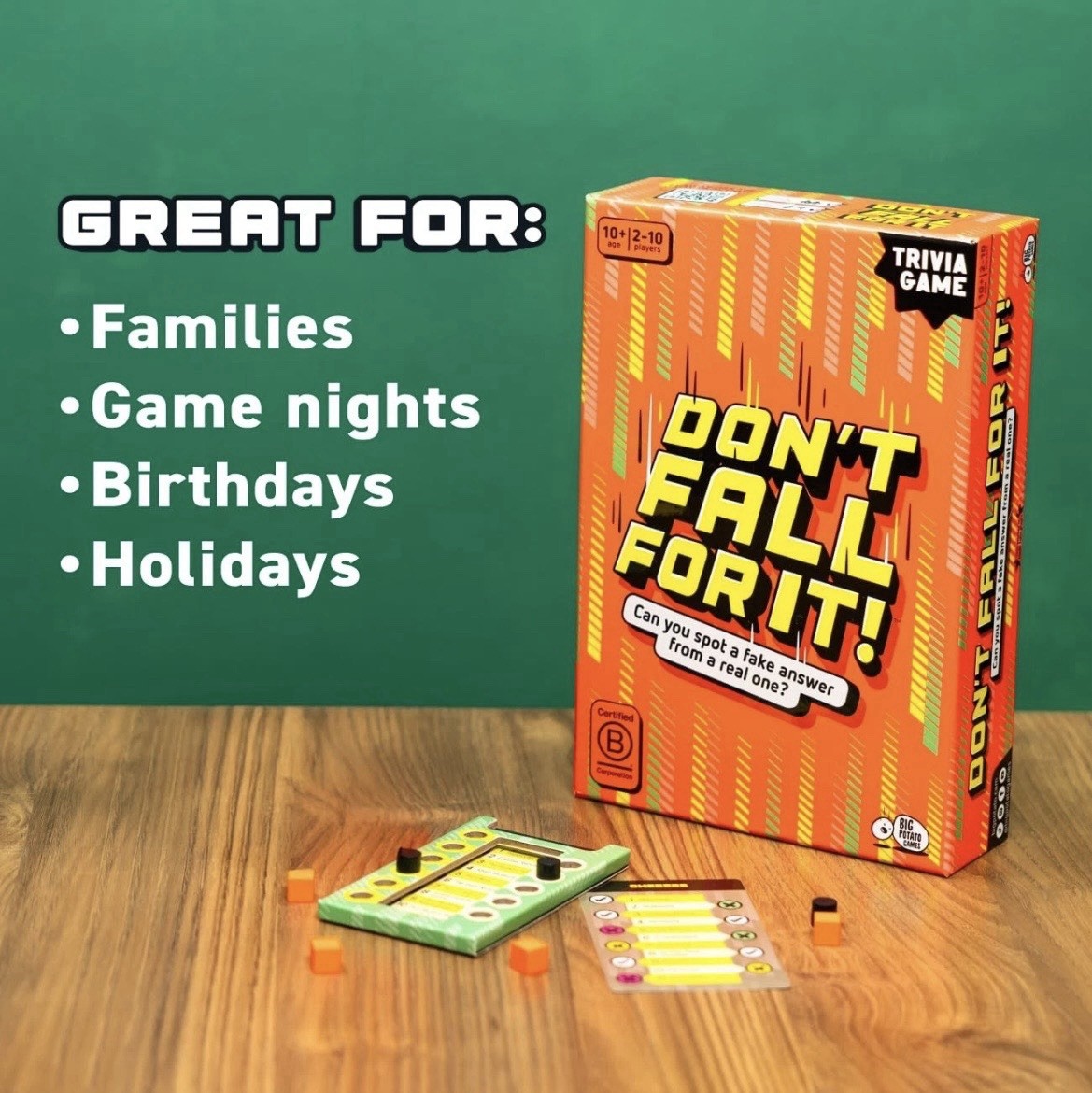 Don’t Fall for It Tower Trivia Game Ages 10+ Family Fun