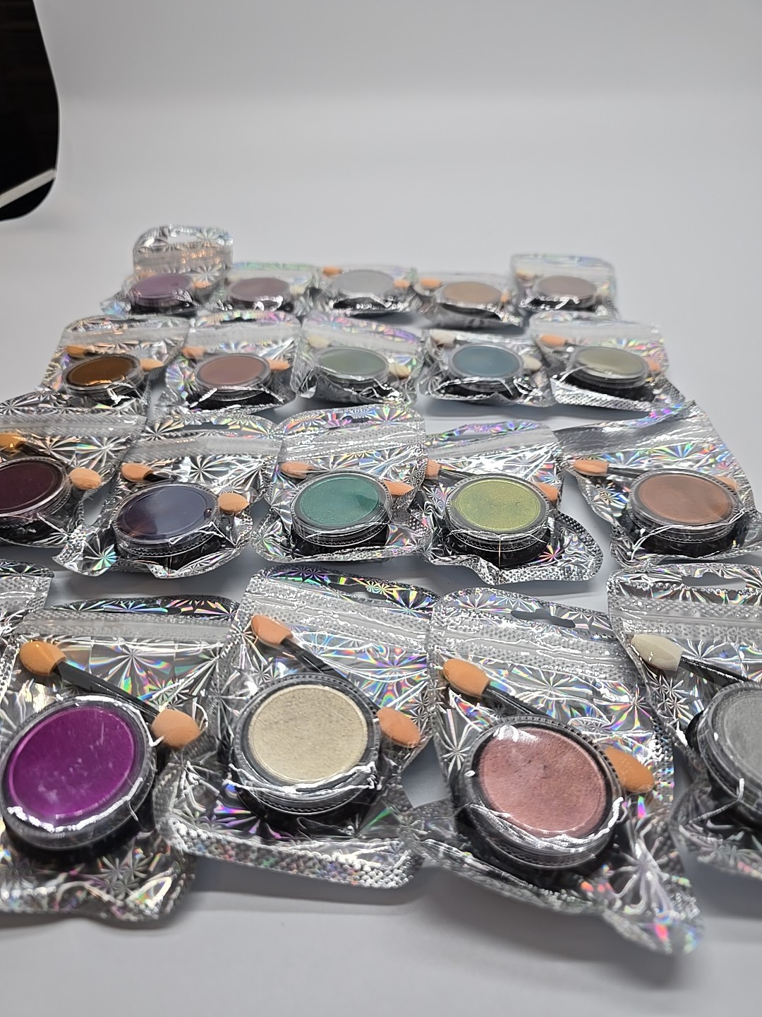 20 pcs Chrome Nail Powder Set Mirror Rubbing Pigment Gold Metallic Powder Summer