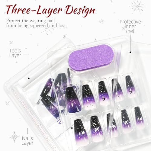 French Tip Press on Nail Thanksgiving Day Fake Nail Medium Coffin design 17