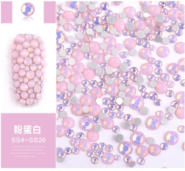SS4-SS20 Nail Art Rhinestones Crystal Gems Flat Back 3D Tips DIY Decoration NH9